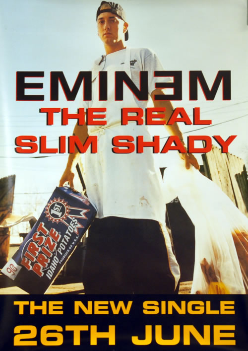 EMINEM Vintage Poster 美品 EMINEM Vintage Poster 美品 The Real Slim Shady posters & prints by